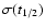 $\sigma(t_{1/2})$