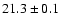 $21.3 \pm 0.1$