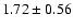 $1.72 \pm 0.56$