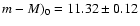 $m-M)_0=11.32\pm0.12$