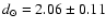 $d_\odot=2.06\pm0.11$