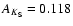 $A_{K_{\rm S}}=0.118$