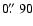 $0\hbox{$.\!\!^{\prime\prime}$ }90$