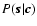 $P(\vec{s}\vert\vec{c})$