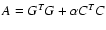 $A=G^TG+\alpha C^TC$