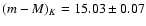 $(m-M)_{K} =15.03\pm0.07$