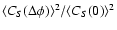 $\langle C_S(\Delta\phi)\rangle^2/\langle C_S(0)\rangle^2$