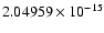 $2.04959\times10^{-15}$