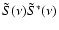 $\tilde{S}(\nu)\tilde{S}^*(\nu)$