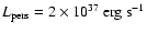 $L_{\rm
pers}=2\times10^{37}~{\rm erg~s}^{-1}$
