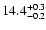 $\rm 14.4^{+0.3}_{-0.2}$