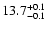 $\rm 13.7^{+0.1}_{-0.1}$
