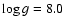 $\log g=8.0$