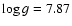 $\log g=7.87$