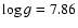 $\log g=7.86$