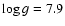 $\log g=7.9$