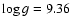 $\log g = 9.36$