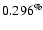 $0.296^{\%}$