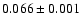 $0.066\pm0.001$