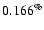 $0.166^{\%}$