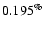 $0.195^{\%}$