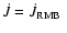 $\dot{J}=\mbox{$\dot{J}_{{\rm RMB}}$ }$
