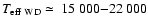 $T_{{\rm eff~WD}}\simeq~15~000{-}22~000$