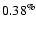 $0.38^{\%}$
