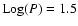${\rm Log}(P)=1.5$