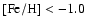 $\rm [Fe/H]<-1.0$