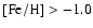 $\rm [Fe/H]>-1.0$