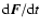 ${\rm d}{\vec F}/{\rm d}t$