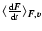 $\langle \frac{{\rm d}{\vec F}}{{\rm d}t} \rangle_{{\vec F},{\vec v}}$