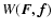 $ W({\vec F},{\vec f})$