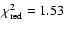 $\chi_{\rm
red}^{2}=1.53$