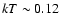 $kT\sim0.12$