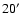 $20^{\prime}$
