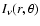 $I_\nu(r,\theta)$