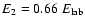 $E_2 = 0.66~E_{\rm lab}$