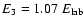 $E_3 =
1.07~E_{\rm lab}$