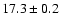 $17.3\pm0.2$