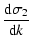 $\displaystyle {{\rm d}\sigma_2\over{\rm d}k}$