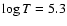 $\log T = 5.3$