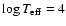 $\log T_{\rm eff} = 4$