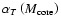 $\alpha_{T}\left(M_{\rm core}\right)$