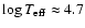 $\log T_{\rm eff} \approx 4.7$