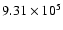 $9.31\times 10^5$