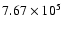 $7.67\times 10^5$