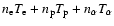 $n_{\rm e}T_{\rm e}+n_{\rm p}T_{\rm p}+n_\alpha T_\alpha $