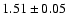 $1.51\pm0.05$